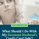 Dead Husband Credit Card Debt