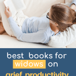 Best books for widows Pinterest pin image