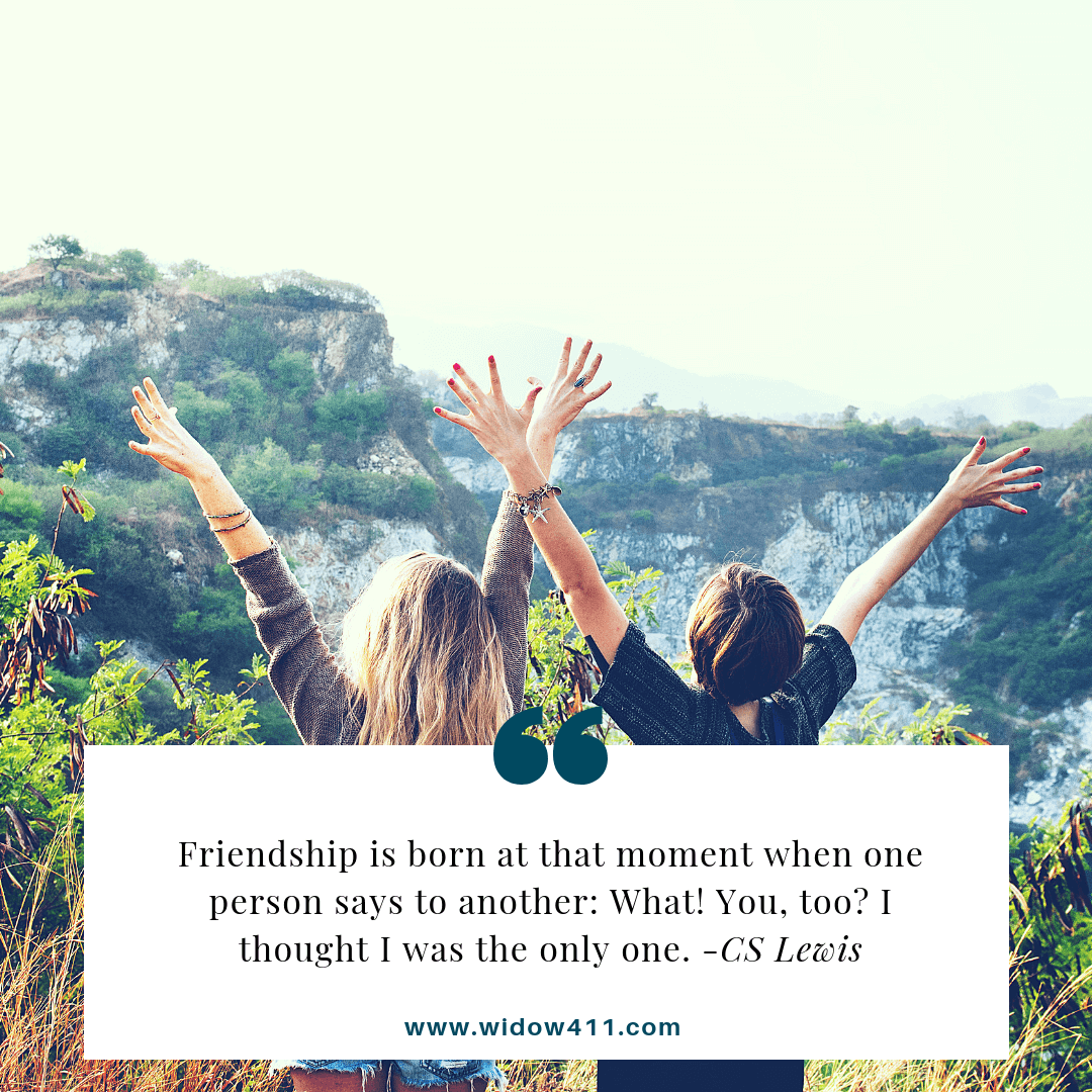 Friendship quote for widows