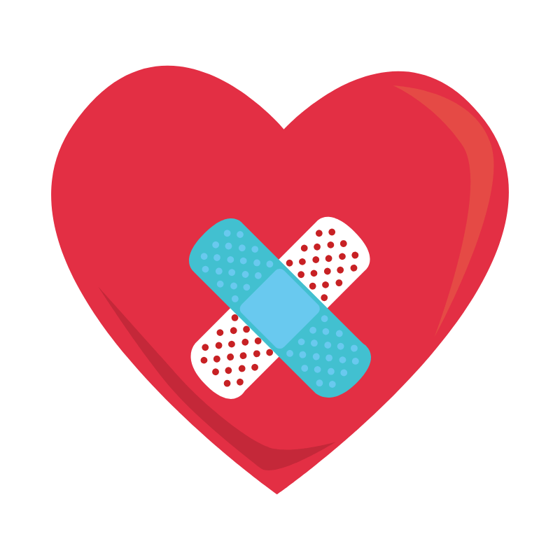 Heart hurt from grief