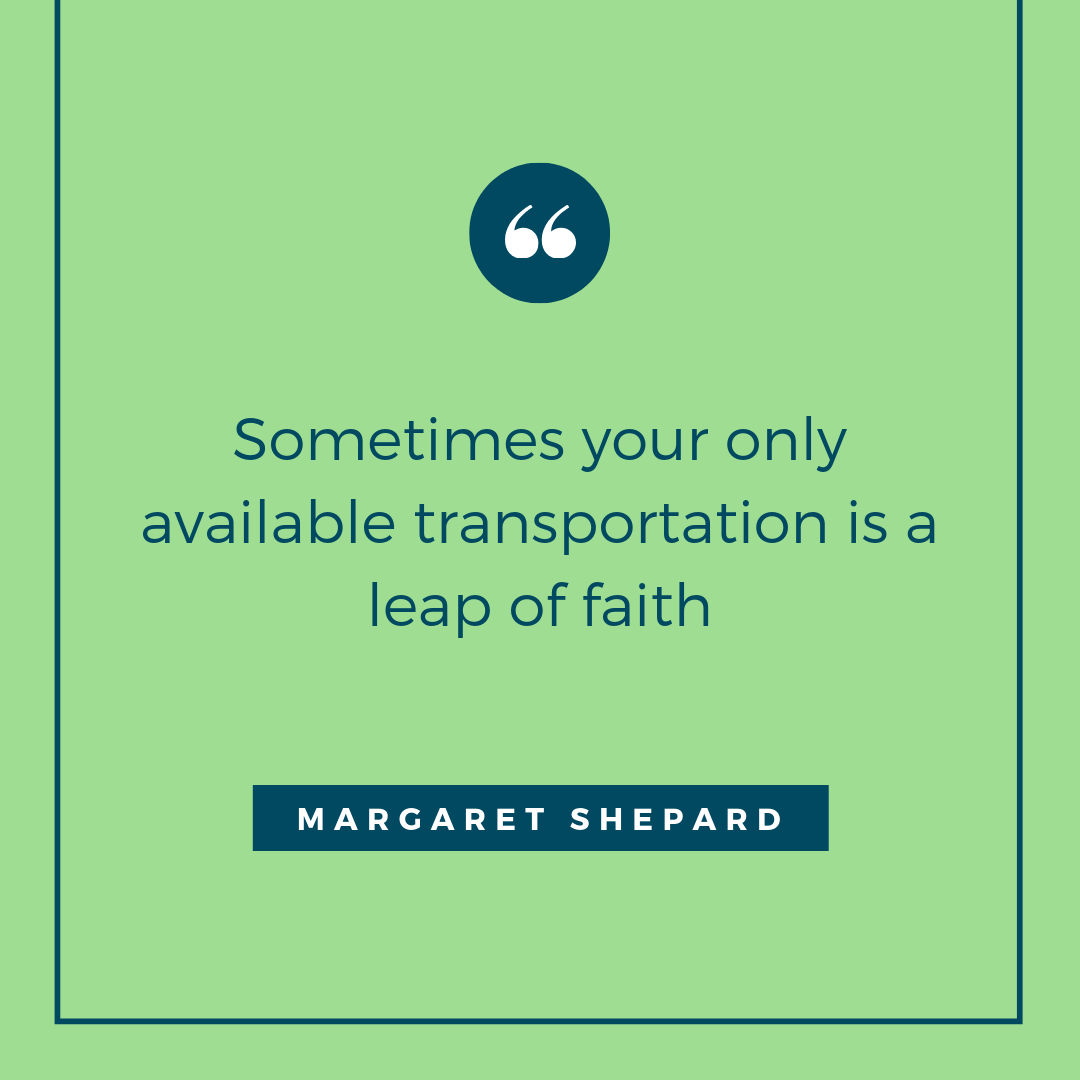 Leap of faith encouragement for widows