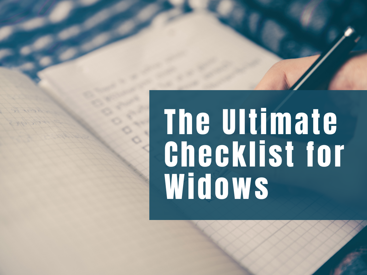 checklist for widows